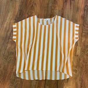 Mustard striped top